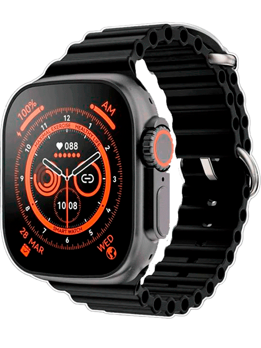 Cмарт часы X8 Plus Ultra PREMIUM Series Smart Watch Amoled, iOS, Android, Bluetooth звонки, Уведомления, Черный