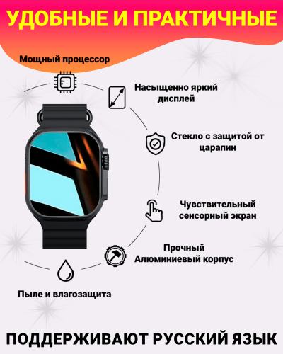 Смарт часы X9 ULTRA 2, Умные часы PREMIUM Smart Watch, Series 9, AMOLED, NFC, ChatGPT, Черный фото 3