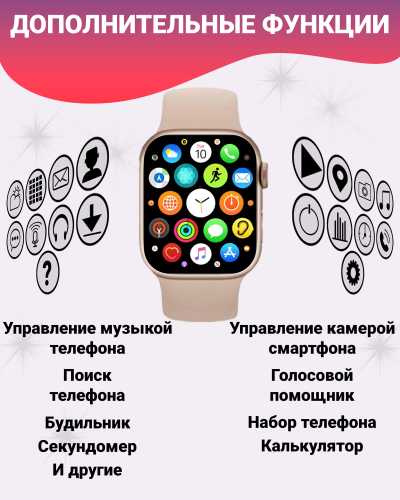 Смарт часы LK9 Mini Умные часы PREMIUM Smart Watch AMOLED, iOS, Android, Bluetooth звонки, Уведомления, Золотые фото 5