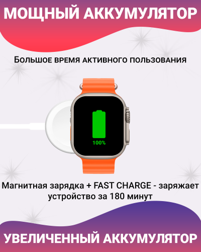 Смарт часы HK9 Ultra 2, Умные часы PREMIUM Smart Watch AMOLED наручные мужские и женские, iOS, Android, СhatGPT, Bluetooth Звонки, 2 ремешка, Золотой фото 4