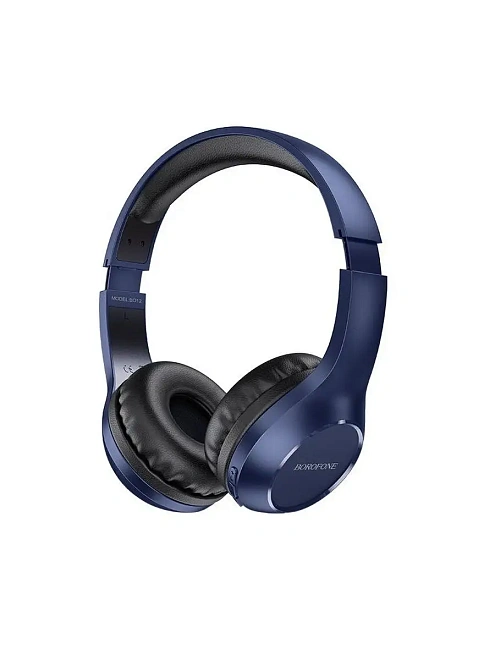 Беспроводные наушники BO12 Bluetooth-гарнитура для телефона и компьютера iOS Android Windows HarmonyOS MIUI синие