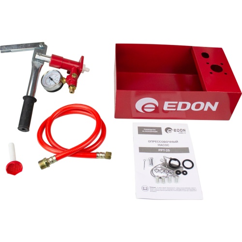 Насос опрессовочный Edon PPT-25 (25бар; 5л; 45мл/такт; G3/8") фото 9 Насос опрессовочный Edon PPT-25 (25бар; 5л; 45мл/такт; G3/8") фото 9