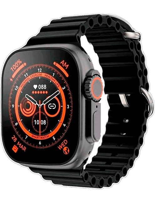 Cмарт часы X8 Plus Ultra PREMIUM Series Smart Watch Amoled, iOS, Android, Bluetooth звонки, Уведомления, Черный