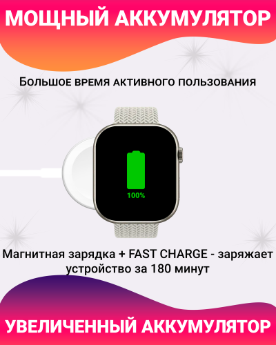 Смарт часы HK9 PRO + (Plus) Умные часы PREMIUM Smart Watch AMOLED, СhatGPT, Bluetooth Звонки, 2 ремешка, Серебристый фото 4