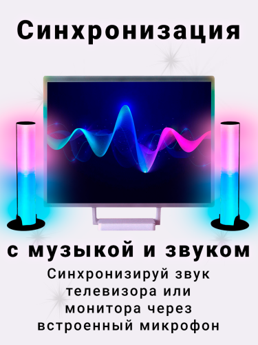 Светильник светодиодный, Led светильник ночник для геймеров RGB, 2 лампы фото 6 Светильник светодиодный, Led светильник ночник для геймеров RGB, 2 лампы фото 6