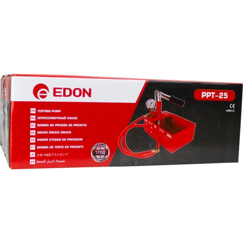 Насос опрессовочный Edon PPT-25 (25бар; 5л; 45мл/такт; G3/8") фото 10 Насос опрессовочный Edon PPT-25 (25бар; 5л; 45мл/такт; G3/8") фото 10