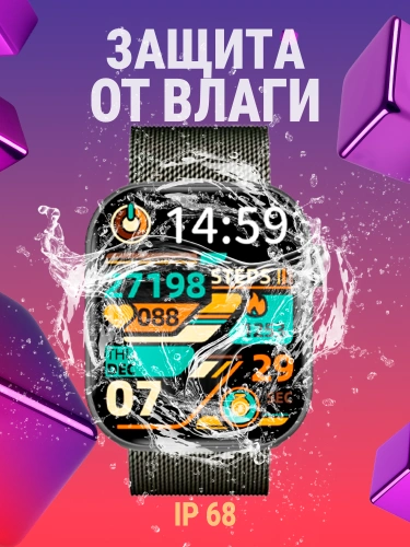 Cмарт часы DT Watch X mini, Умные часы 10 серия Smart Watch 2 ремешка, iOS, Android, Звонки, Уведомления, Amoled черные фото 8
