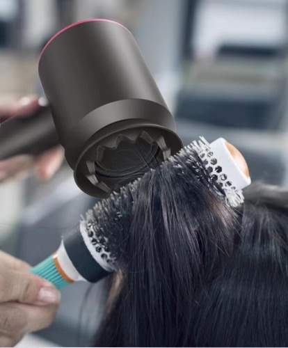 Фен для волос профессиональный Super Hair Dryer 1600 Вт, 3 режима, 5 магнитных насадок, ионизация воздуха, фиолетовый фото 9 Фен для волос профессиональный Super Hair Dryer 1600 Вт, 3 режима, 5 магнитных насадок, ионизация воздуха, фиолетовый фото 9