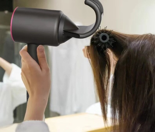 Фен для волос профессиональный Super Hair Dryer 1600 Вт, 3 режима, 5 магнитных насадок, ионизация воздуха, фиолетовый фото 10 Фен для волос профессиональный Super Hair Dryer 1600 Вт, 3 режима, 5 магнитных насадок, ионизация воздуха, фиолетовый фото 10