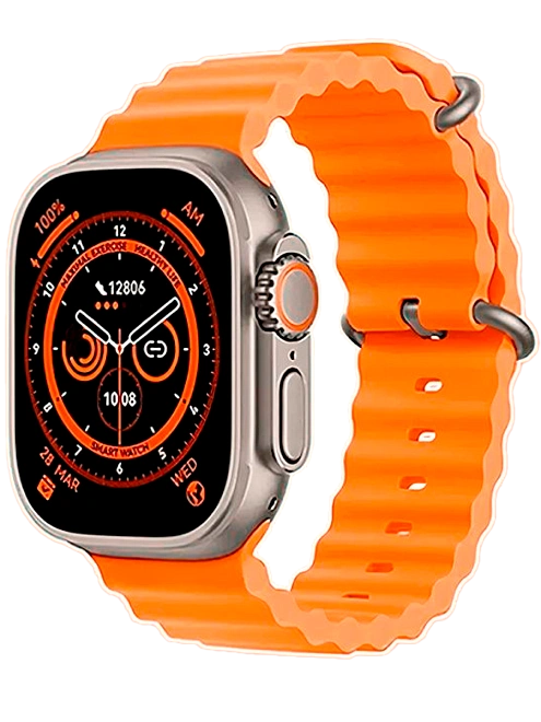 Cмарт часы X8 Plus Ultra PREMIUM Series Smart Watch Amoled, iOS, Android, Bluetooth звонки, Уведомления, Золотые