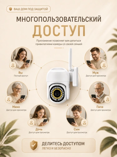 Уличная Wi‑Fi камера видеонаблюдения, Full HD, PTZ, ночное видение, двусторонняя связь, YooSee фото 5