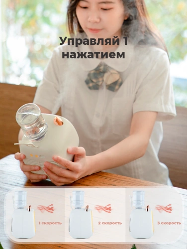 Мини увлажнитель, вентилятор, кондиционер, Серый фото 4