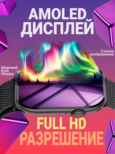 Cмарт часы DT Watch X mini, Умные часы 10 серия Smart Watch 2 ремешка, iOS, Android, Звонки, Уведомления, Amoled черные фото 2
